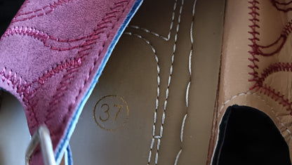 Dark Red/Wine Toe Post Sandals