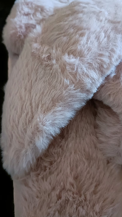 Pink Fluffy Faux Fur Slippers