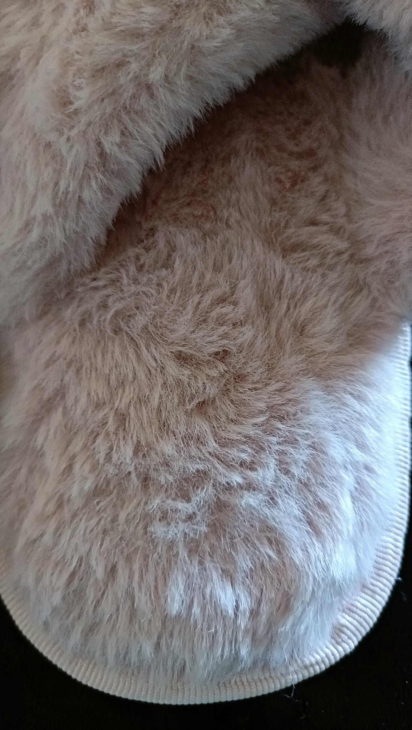 Pink Fluffy Faux Fur Slippers