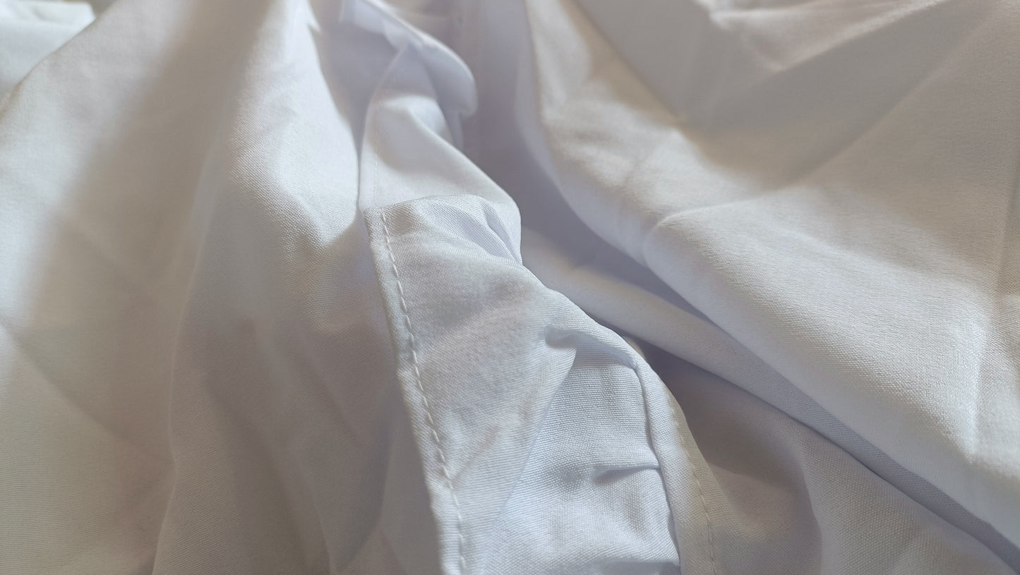 White Shirt/Blouse with Frill Collar