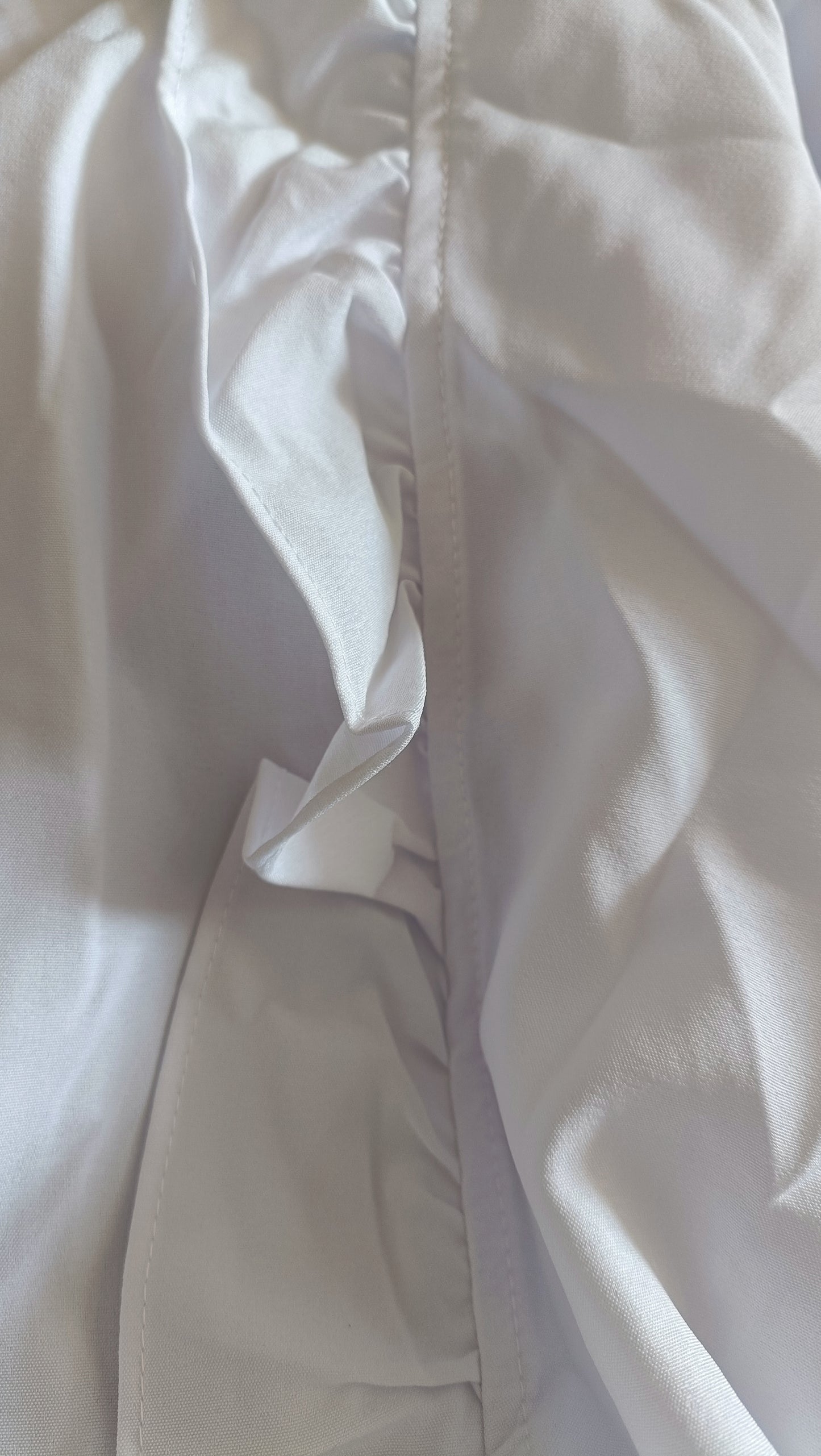 White Shirt/Blouse with Frill Collar