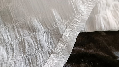 White Button Through Textured Shirt