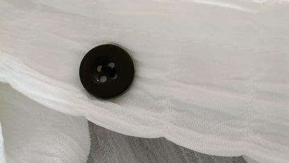 White Button Through Textured Shirt