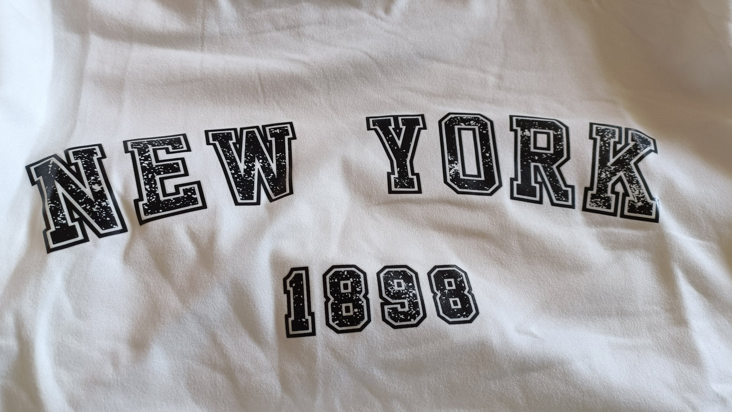 Long Sleeve T-Shirt with New York Slogan