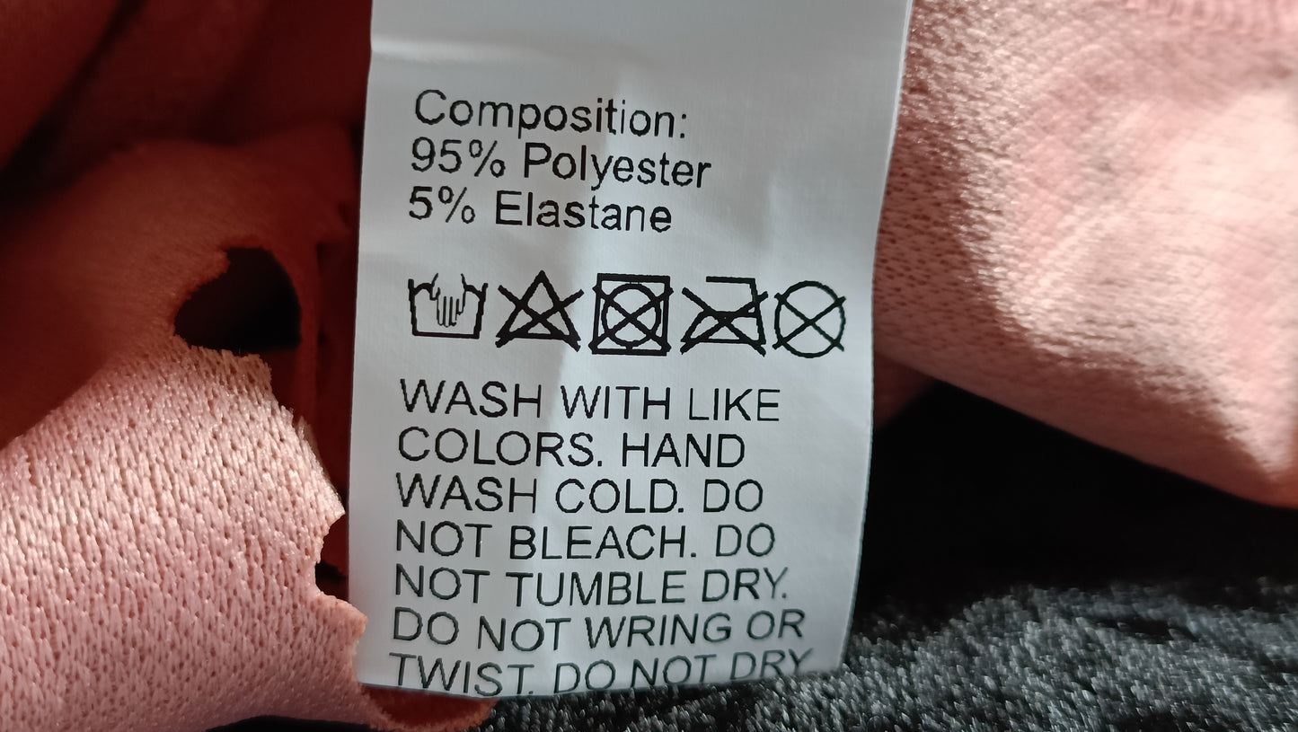 Dark Peach Short Sleeve Top with Scalloped Hem and Cut Out Detail