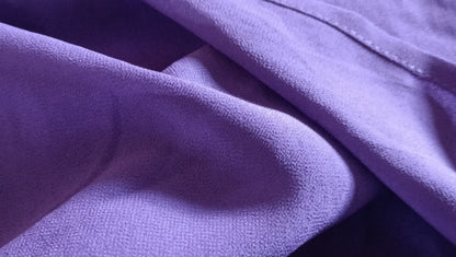 Purple Short Sleeve Layered Blouse