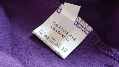 Purple Short Sleeve Layered Blouse