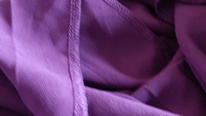 Purple Short Sleeve Layered Blouse