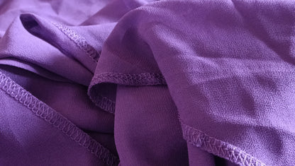 Purple Short Sleeve Layered Blouse