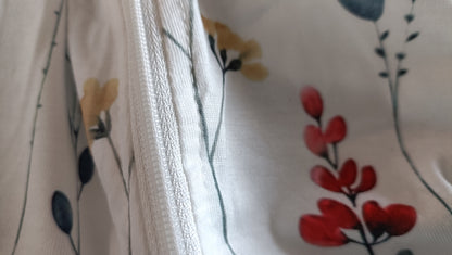 Floral Zipped Hoodie