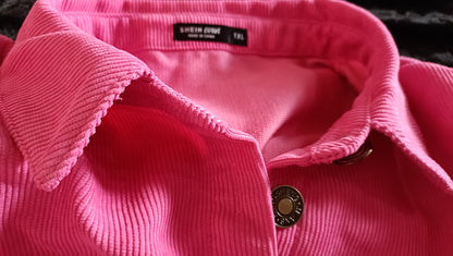 Hot Pink Corduroy Shacket