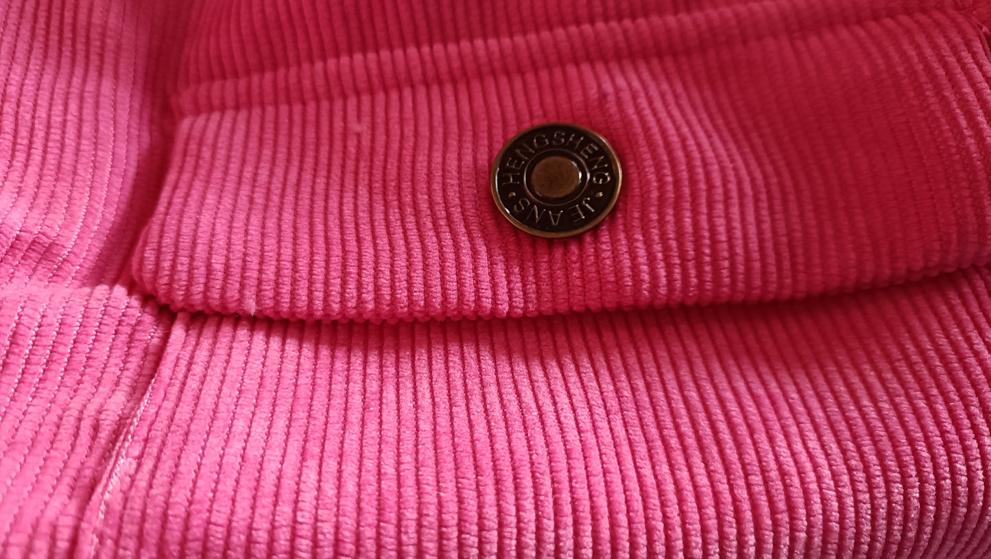 Hot Pink Corduroy Shacket