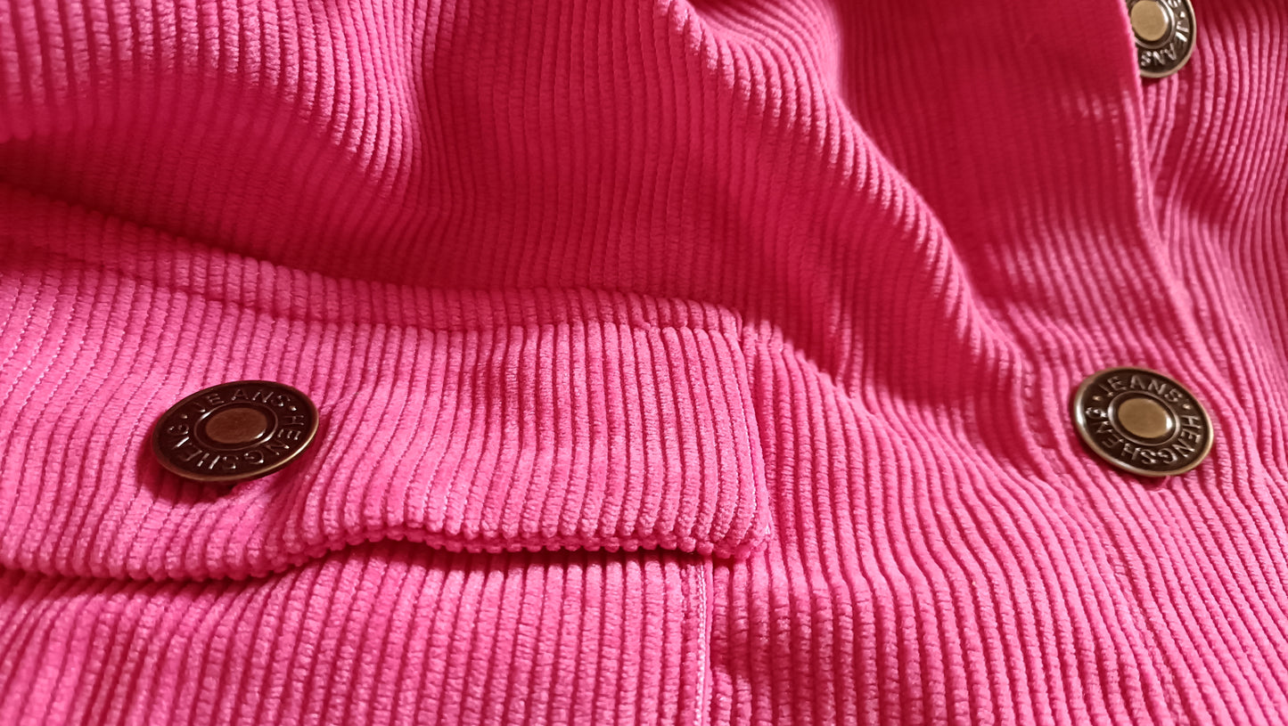 Hot Pink Corduroy Shacket