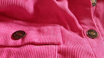 Hot Pink Corduroy Shacket