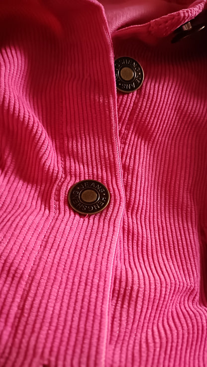 Hot Pink Corduroy Shacket