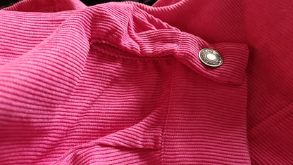 Hot Pink Corduroy Shacket