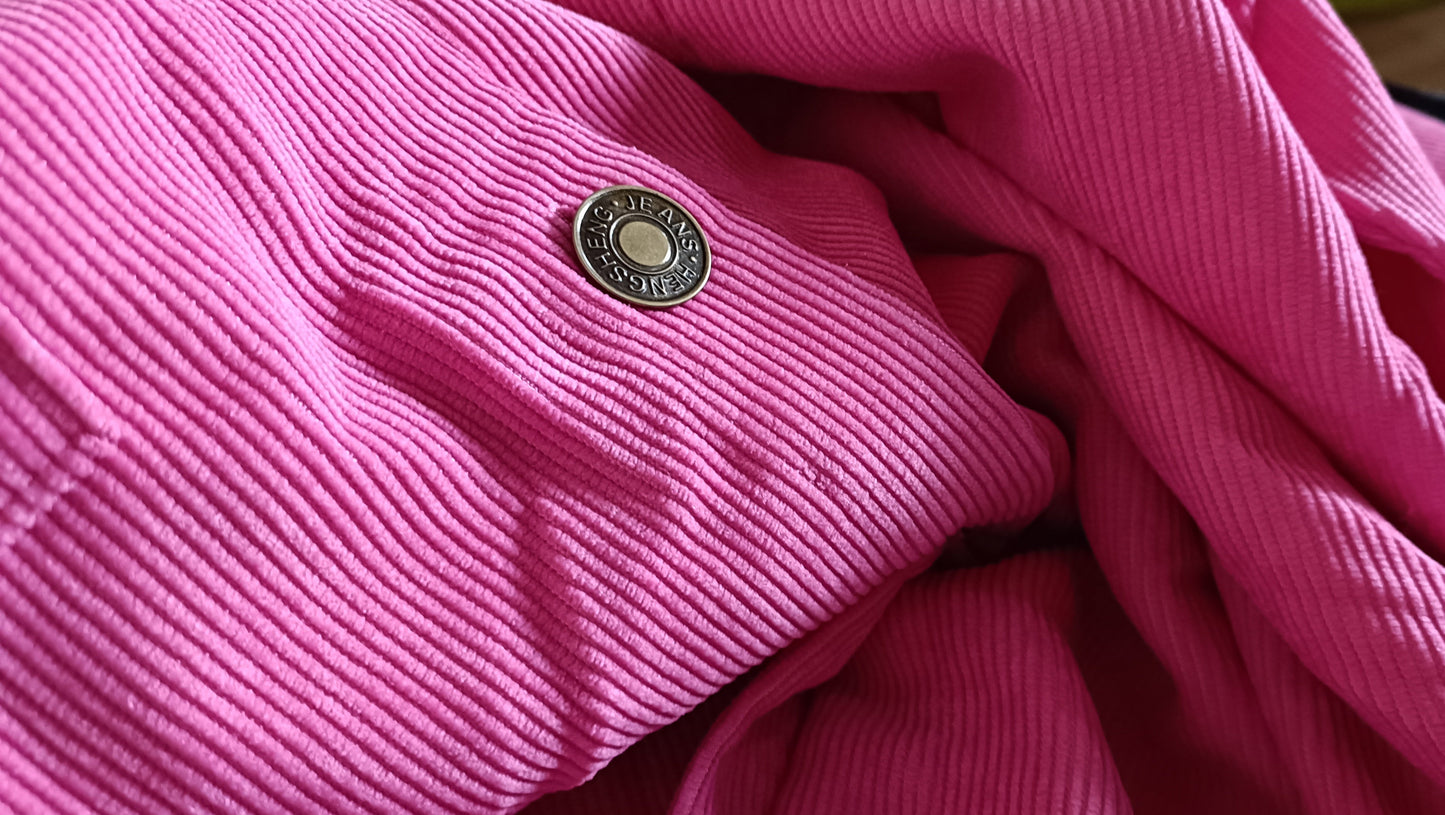 Hot Pink Corduroy Shacket