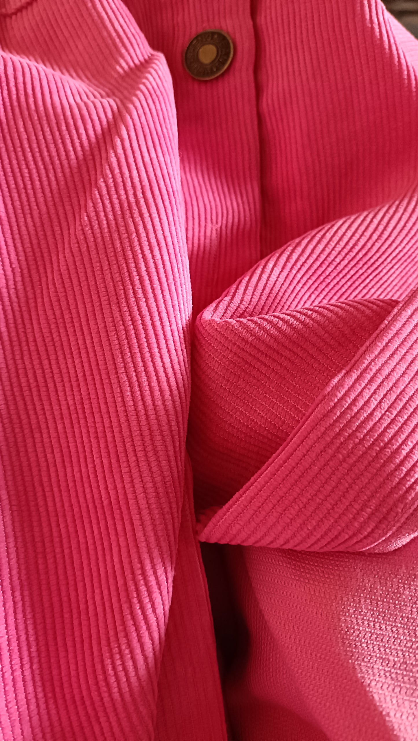 Hot Pink Corduroy Shacket