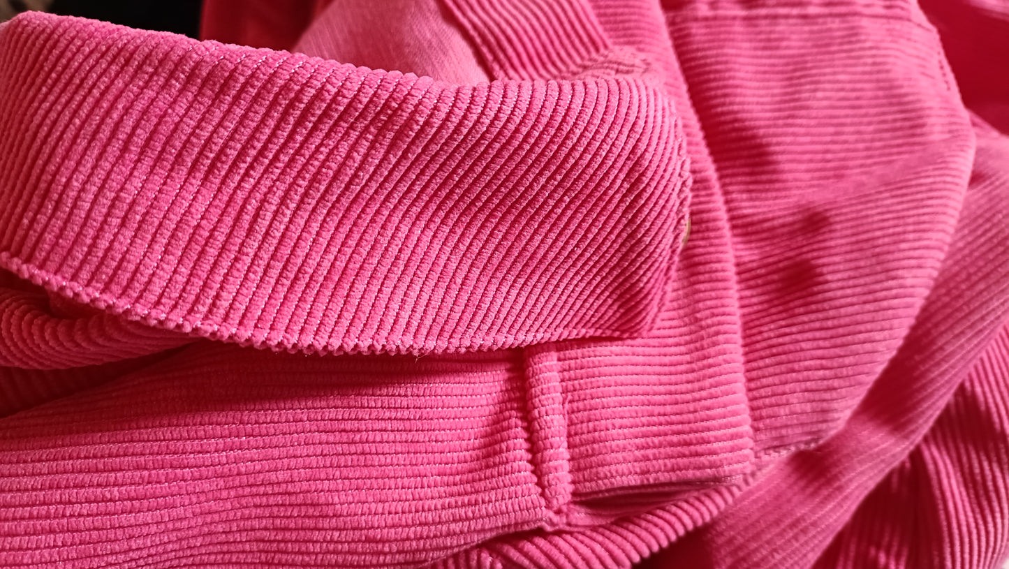 Hot Pink Corduroy Shacket
