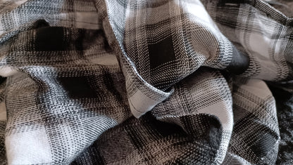 Black and White Check Shirt