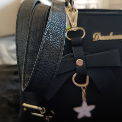 Black Bag with Gold Accents