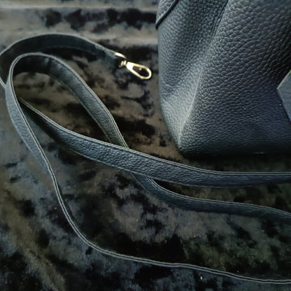 Black Bag with Gold Accents