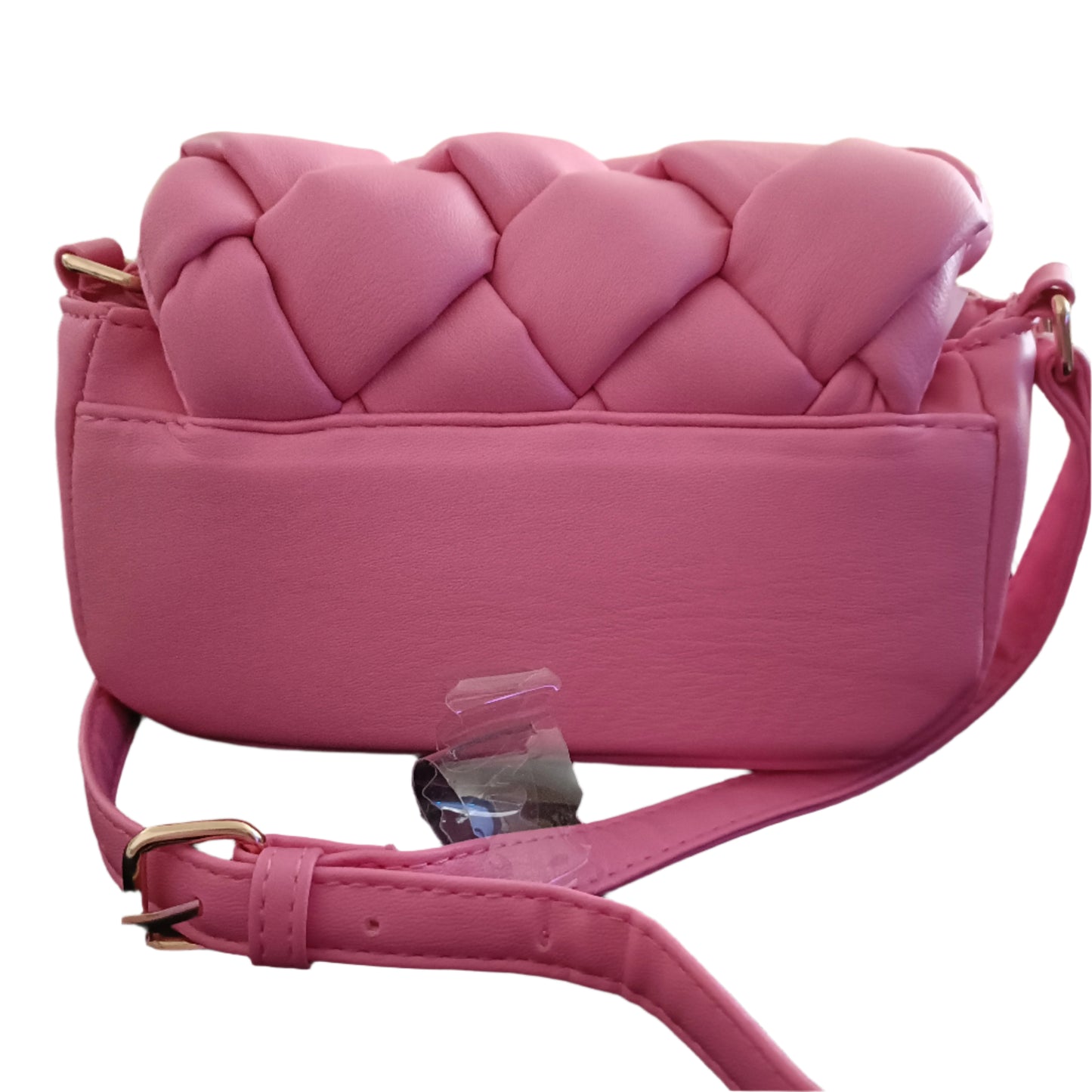 Shoulder Bag with Cushioned Criss Cross Detail
