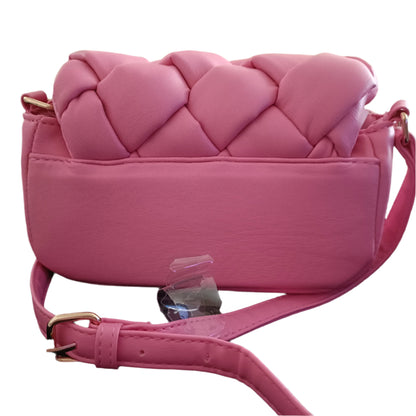 Shoulder Bag with Cushioned Criss Cross Detail