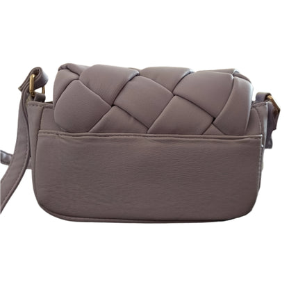Shoulder Bag with Cushioned Criss Cross Detail