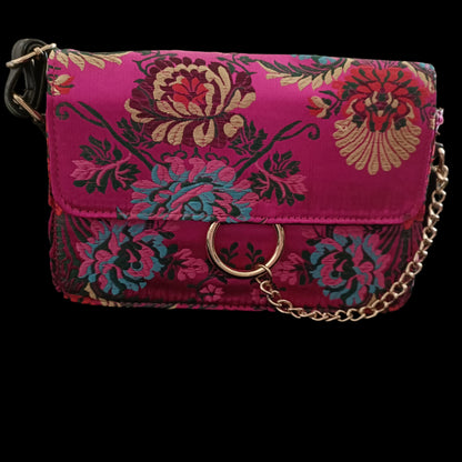 Hot Pink Oriental Style Embroidery Bag