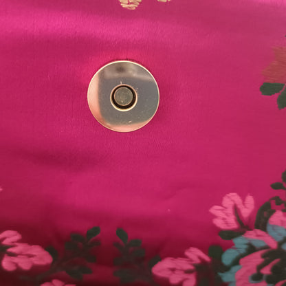 Hot Pink Oriental Style Embroidery Bag