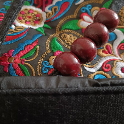 Floral Embroidered Handbag