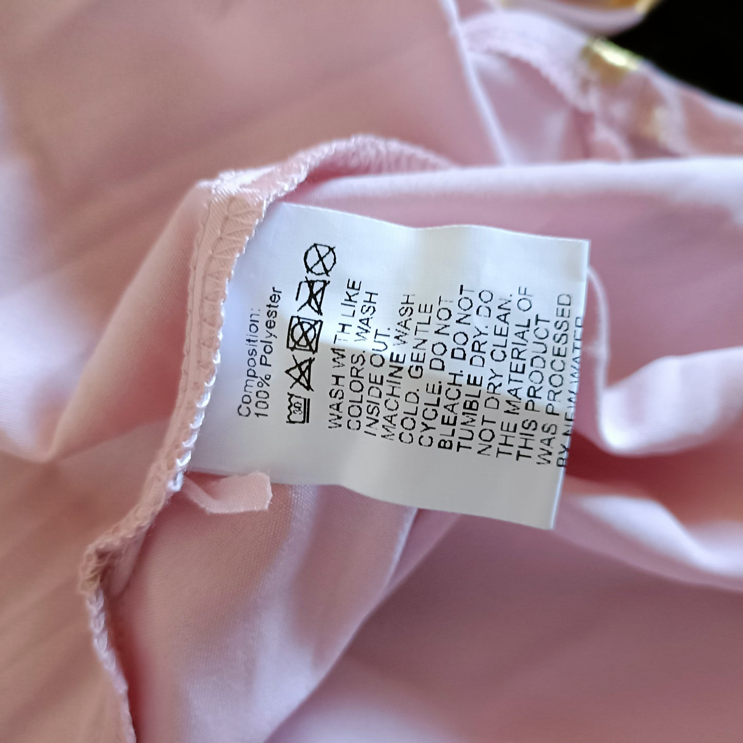 Tea Dress with Gold Dots and Lace Trim Neckline