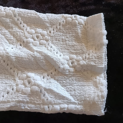 Off White Eyelet Embroidery Top