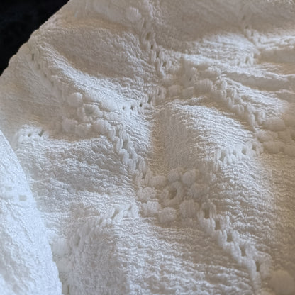 Off White Eyelet Embroidery Top