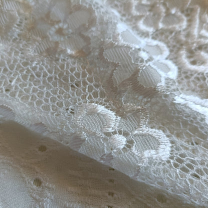 Eyelet Embroidery Top with Lace Panel
