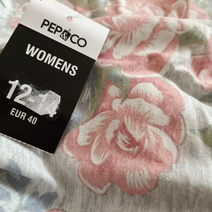 Floral Vest Top with Lace Trim