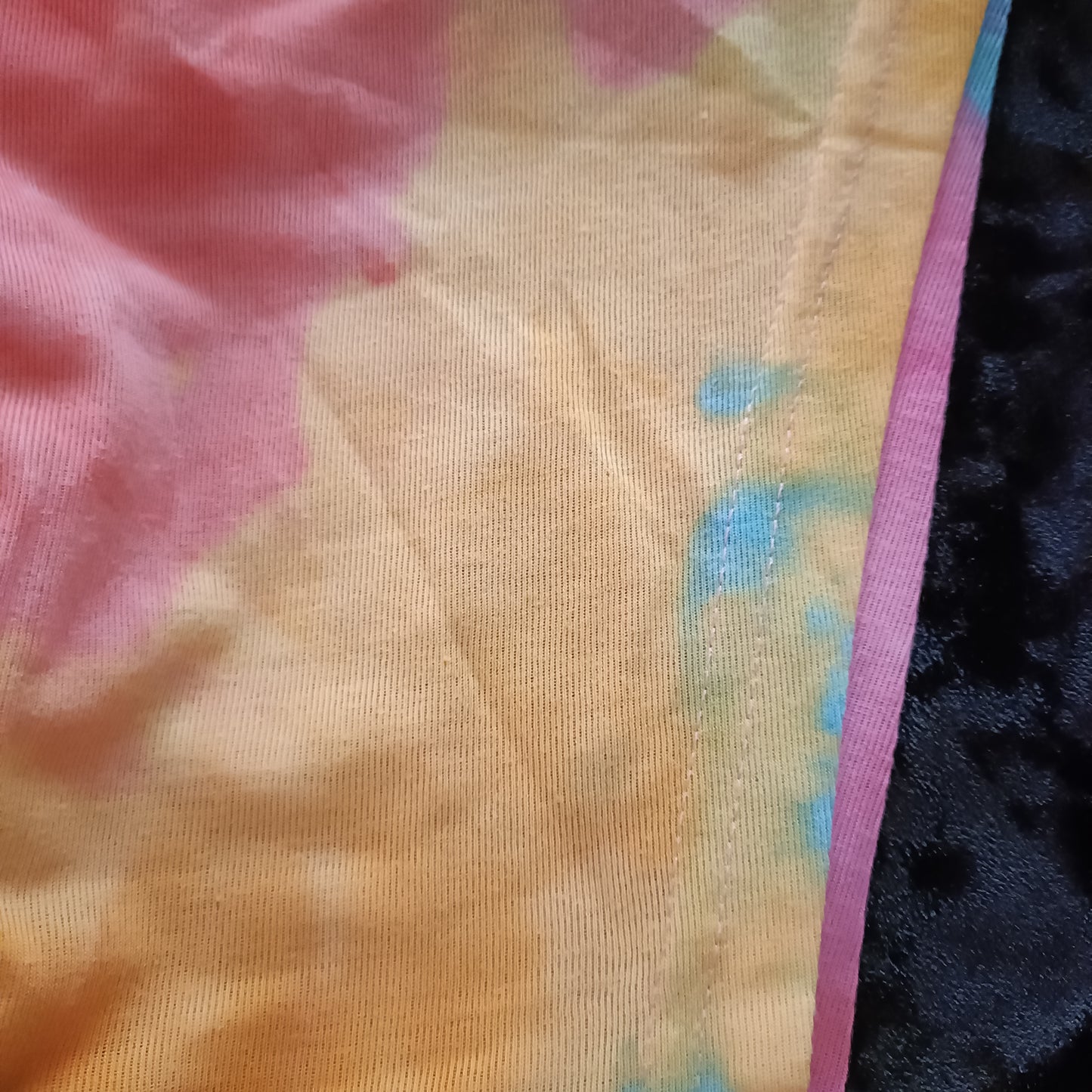 Tie Dye T Shirt with Cut Out Front Detail