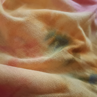 Tie Dye T Shirt with Cut Out Front Detail