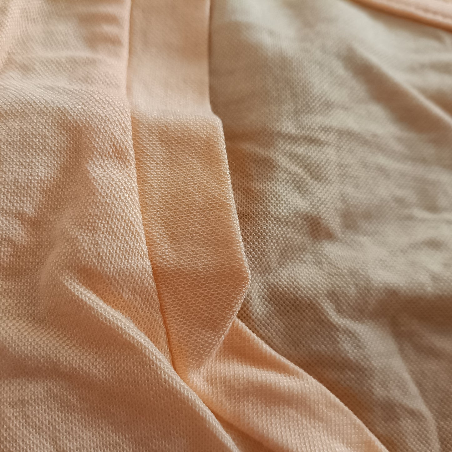 Peach Tiered Dress with Short Ruffle Sleeves