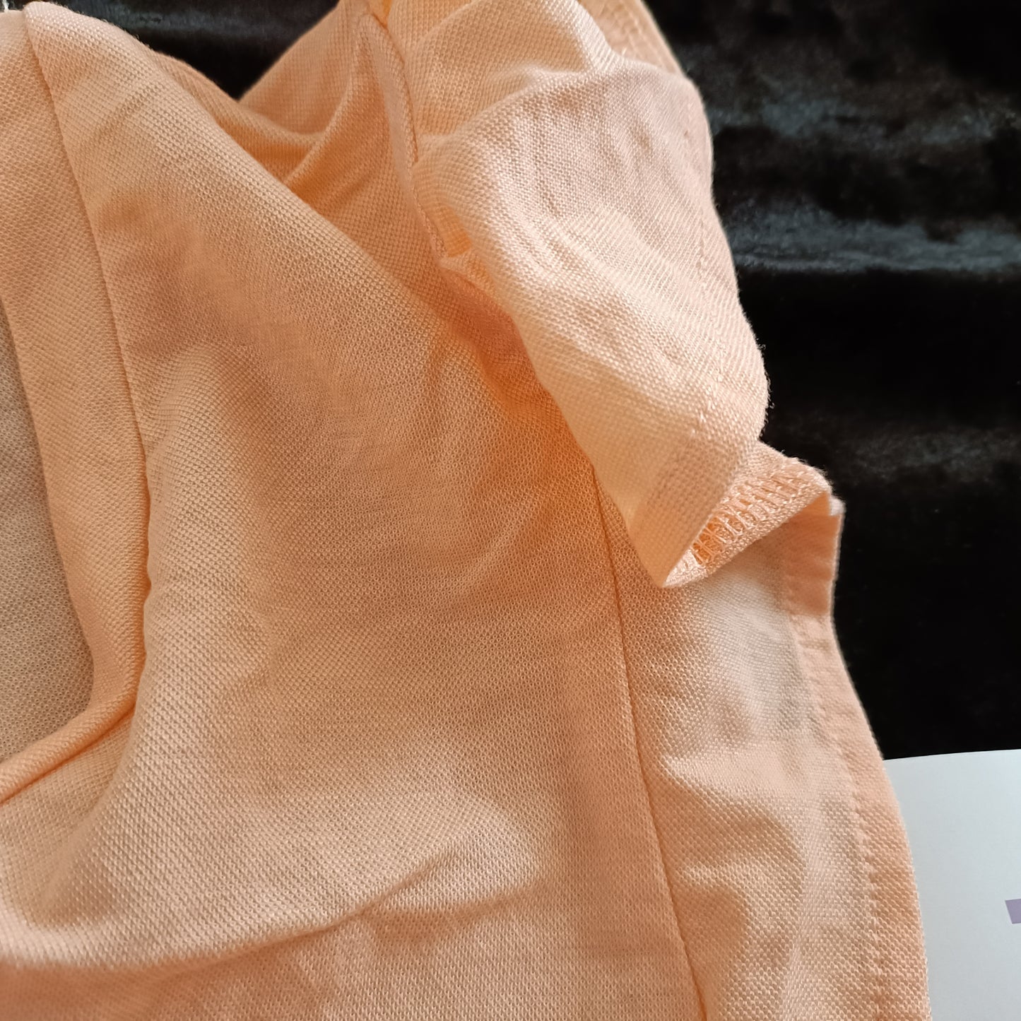 Peach Tiered Dress with Short Ruffle Sleeves