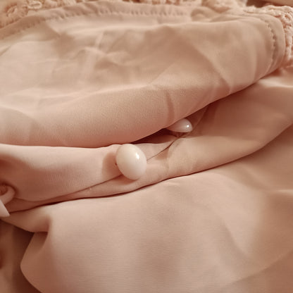 Pink Button Front and Lace Trimmed Camisole