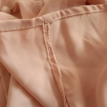 Pink Button Front and Lace Trimmed Camisole