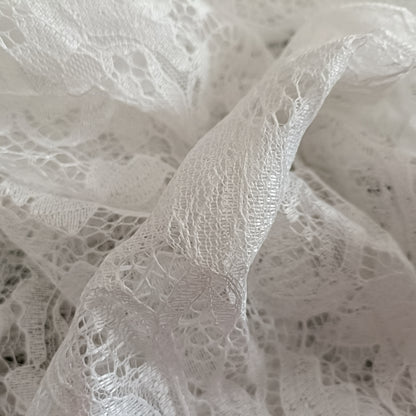 Lace Open Front Jacket with Fold Over Collar