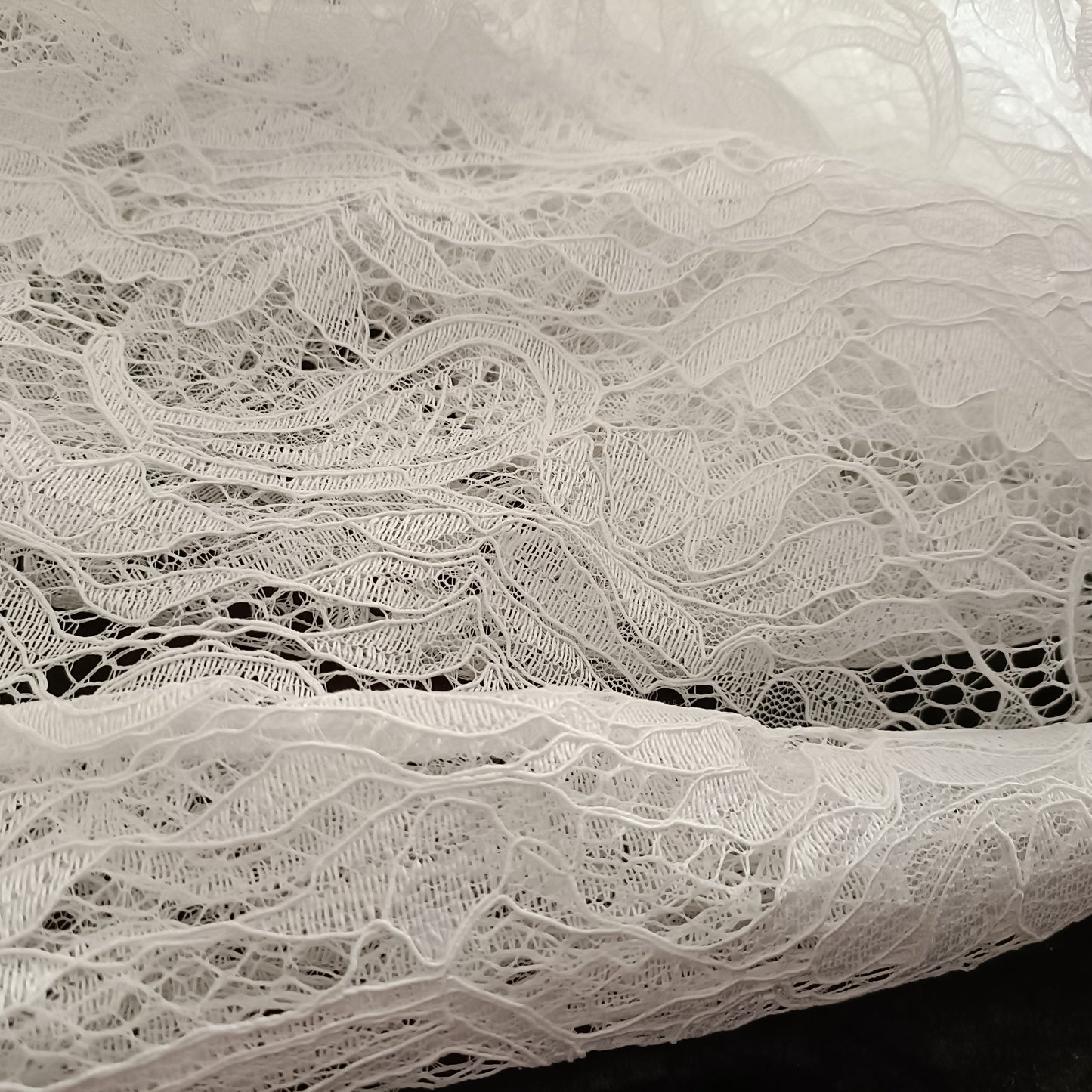 Lace Open Front Jacket with Fold Over Collar