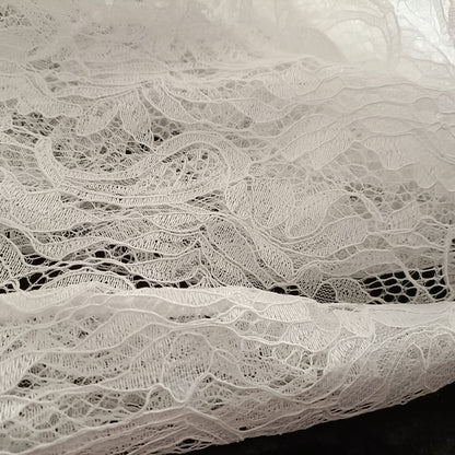 Lace Open Front Jacket with Fold Over Collar