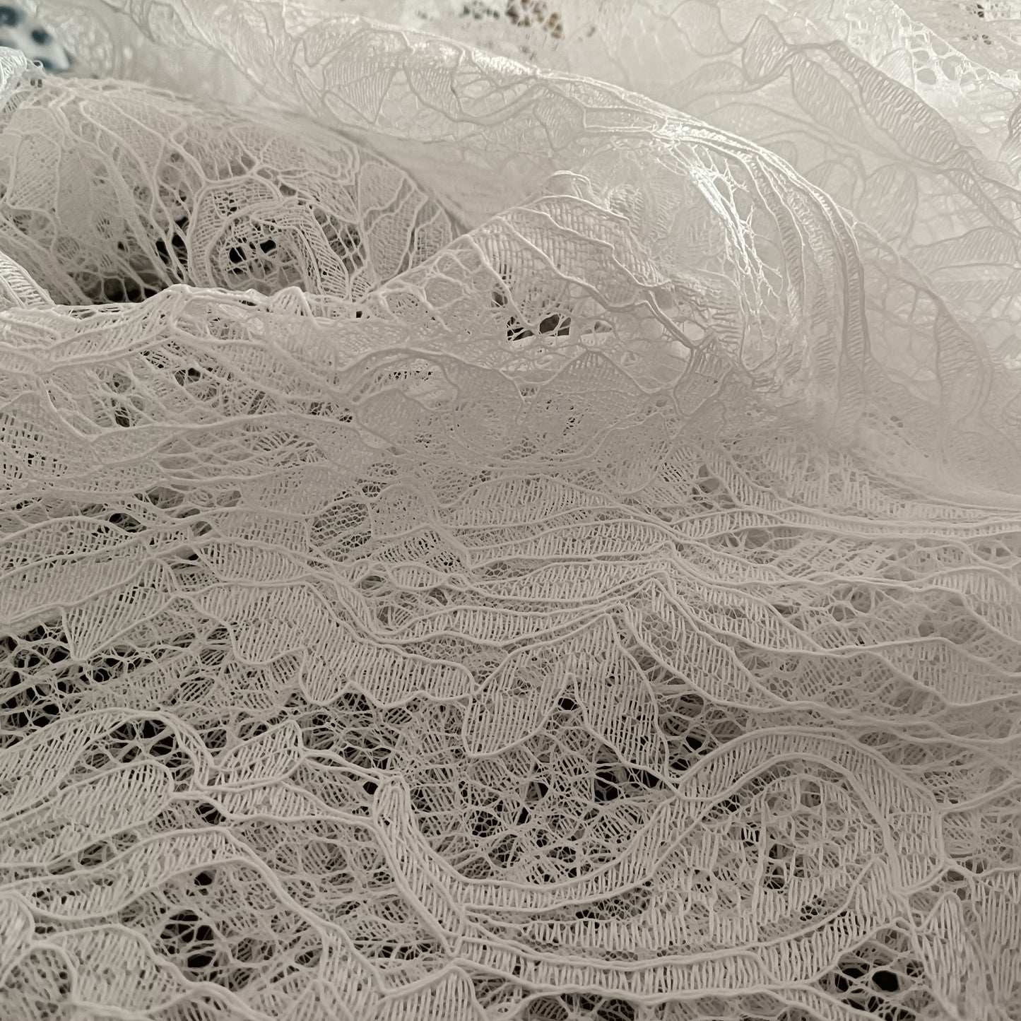 Lace Open Front Jacket with Fold Over Collar
