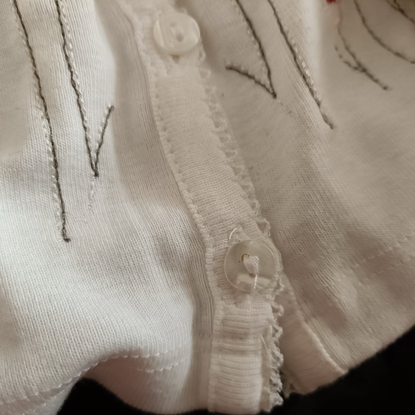 M & S cardigan with embroidered flowers