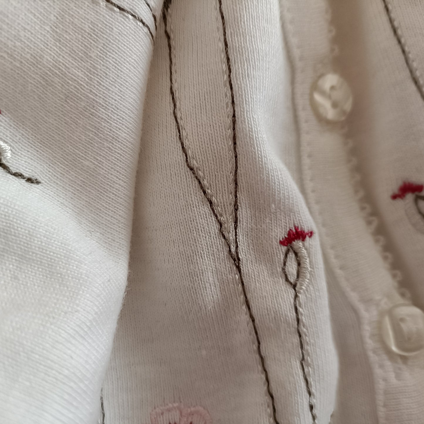 M & S cardigan with embroidered flowers