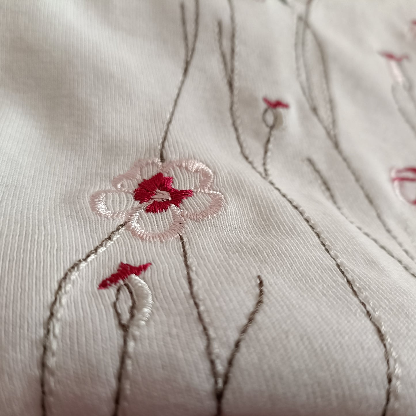M & S cardigan with embroidered flowers